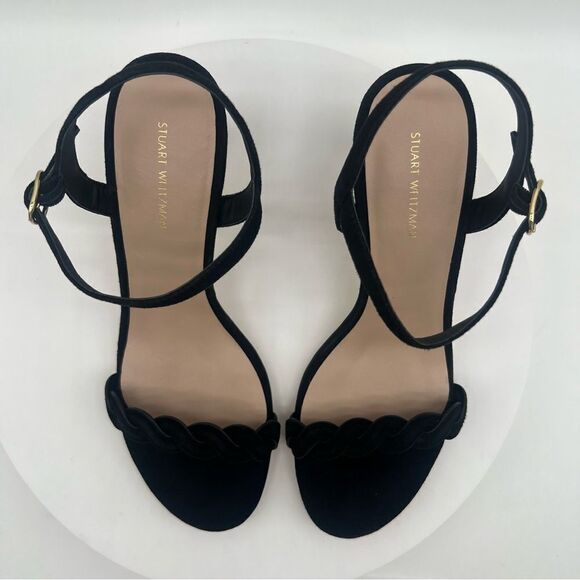 New! STUART WEITZMAN Women's Twistie Stiletto 75 Sandal Black Size 9 - Picture 3 of 9